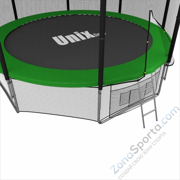 Батут Unix line 12 ft outside (Green)