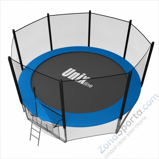 Батут Unix line 14 ft outside (Blue)