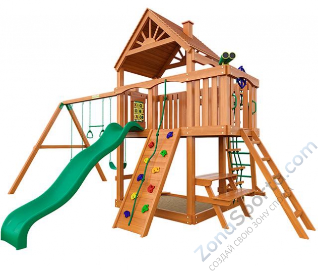 Деревянная детская площадка для дачи IgraGrad Шато с рукоходом (дерево)