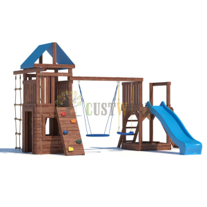 Детская деревянная игровая площадка для улицы дачи CustWood Scout SC9
