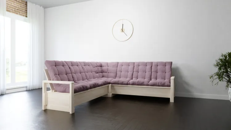 Диван деревянный угловой Savushka