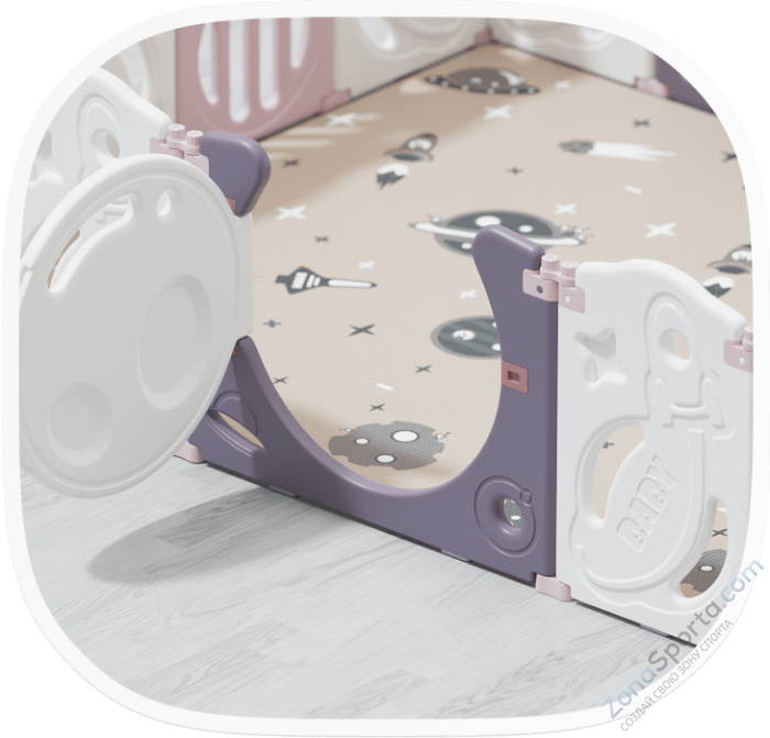 Манеж Unix Kids Supreme Space 200x200 Rose