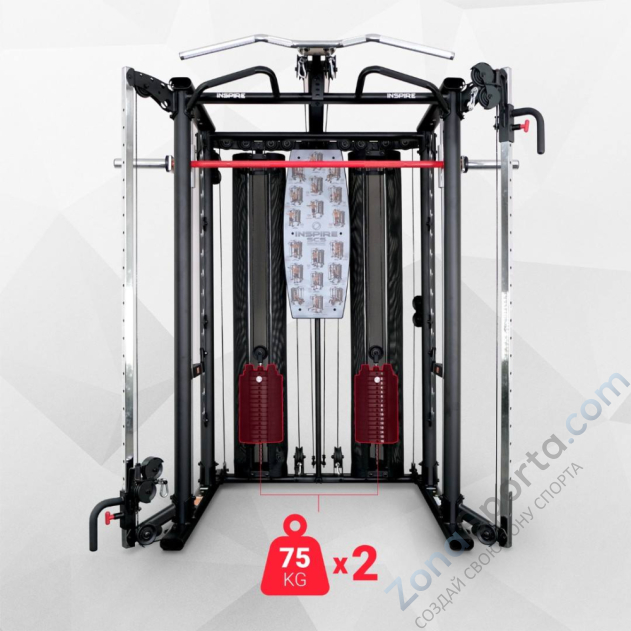 Машина Смита с грузоблоками и турником Inspire SCS