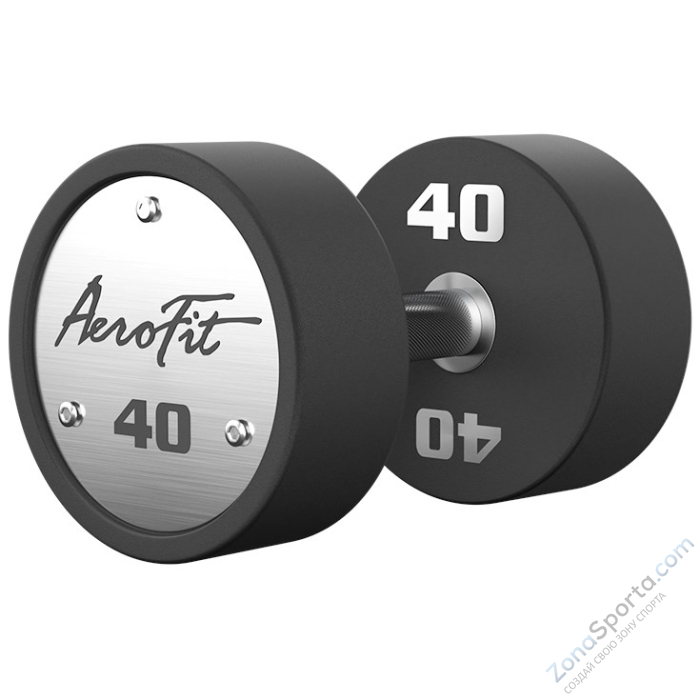 Набор полиуретановых гантелей AeroFit, 40-50 кг, 5 пар, шаг 2,5 кг