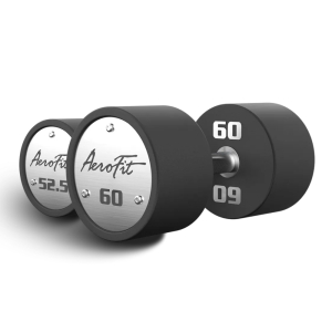 Набор полиуретановых гантелей AeroFit, 52,5-60 кг, 4 пары, шаг 2,5 кг