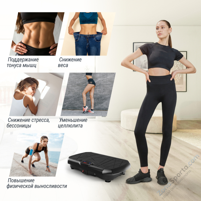 Виброплатформа Unix Fit Edge 2D Black